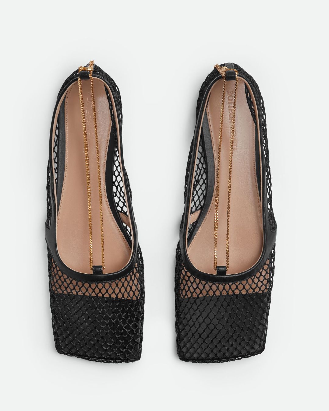 mesh ballet flats